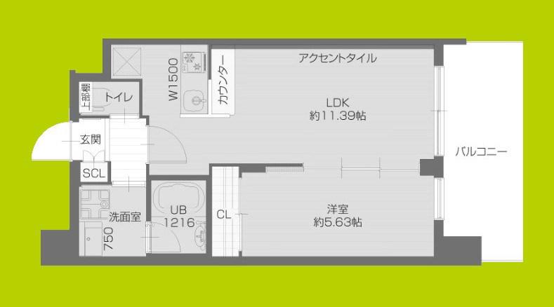 プレジオ塚本ASIAN(1LDK/8階)の間取り写真
