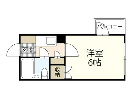 Mビル3(1K/4階)の間取り写真