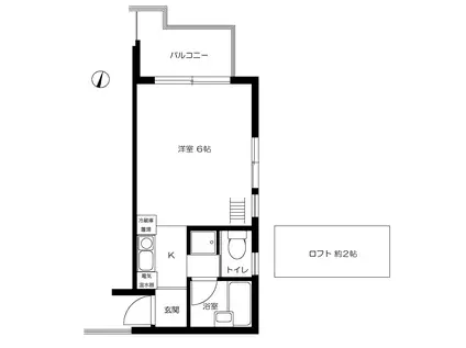 ジョヌ・パッション(1K/3階)の間取り写真