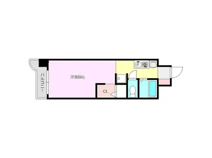 コボリマンション新大阪(1K/11階)の間取り写真