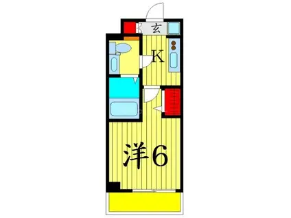 AZEST青砥II(1K/4階)の間取り写真