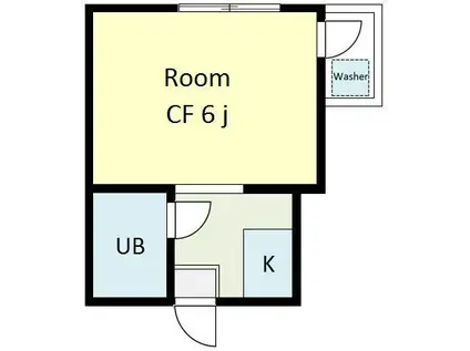 ハウスエディ(1K/3階)の間取り写真