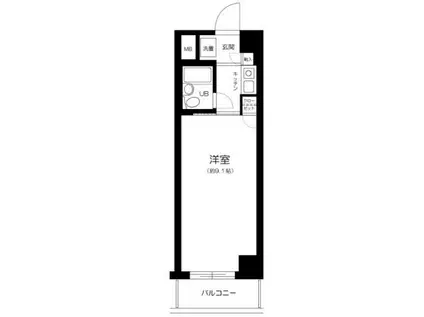 ハイプラザ東池袋(1K/2階)の間取り写真