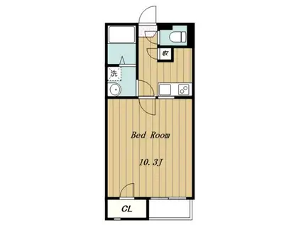 レオネクストグレイスメゾン(1K/1階)の間取り写真