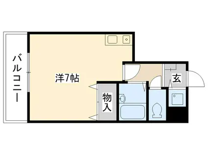 STONE MANOR(ワンルーム/6階)の間取り写真