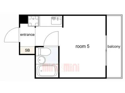 ステラ21(ワンルーム/4階)の間取り写真