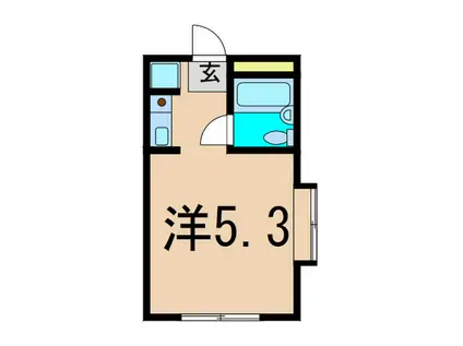 フェリース宮前平(ワンルーム/2階)の間取り写真