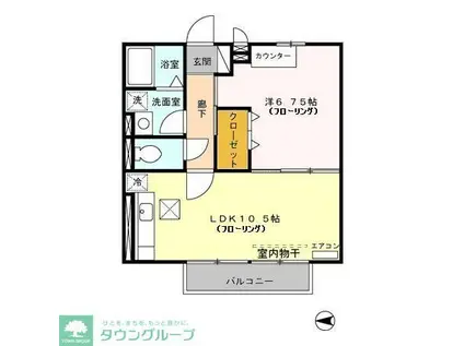 プレジオ(1LDK/2階)の間取り写真