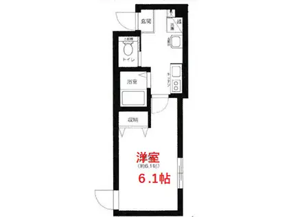 AZEST-RENT羽田X(1K/1階)の間取り写真