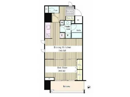 LEMURIA浅草(1DK/11階)の間取り写真