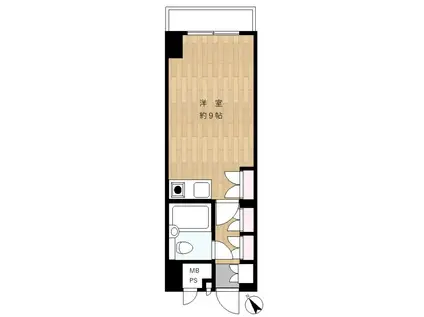 シーアイマンション根津弥生坂(ワンルーム/4階)の間取り写真