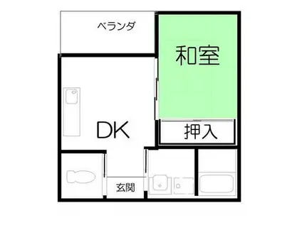 マルタヤ南山手クラブ(1DK/3階)の間取り写真