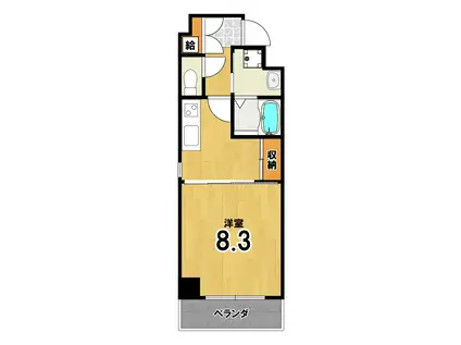 サンコーポ東山(1K/2階)の間取り写真
