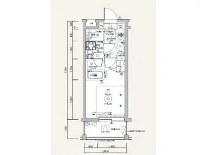 SYFORME TOGOSHI-KOENII(1K/4階)の間取り写真
