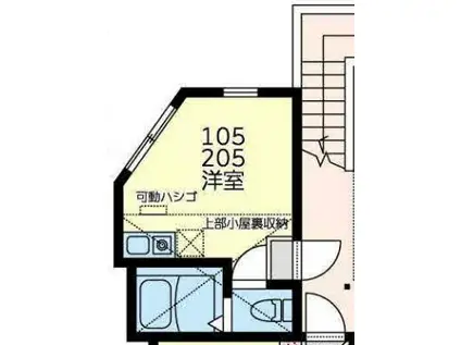 コート・ライズ神大寺(ワンルーム/1階)の間取り写真