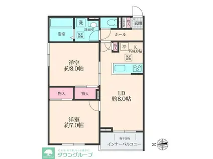 SOLANAII(2LDK/1階)の間取り写真