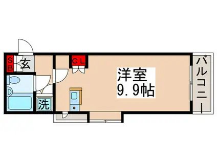 ローズマンションA31番館(ワンルーム/3階)の間取り写真