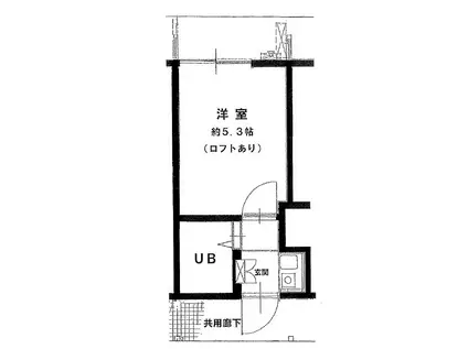 エクセル豊島園(ワンルーム/1階)の間取り写真