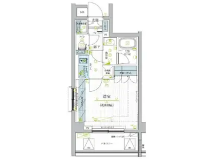 ブライズ蒲田イースト(1K/3階)の間取り写真