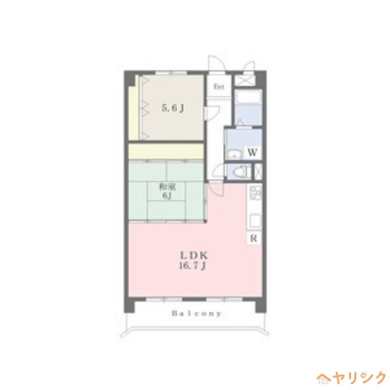 サンシャイン白山(2LDK/2階)の間取り写真