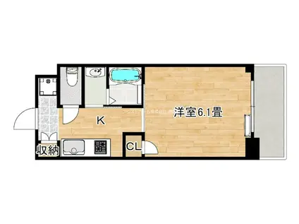 MAXIV大阪堺(1K/8階)の間取り写真