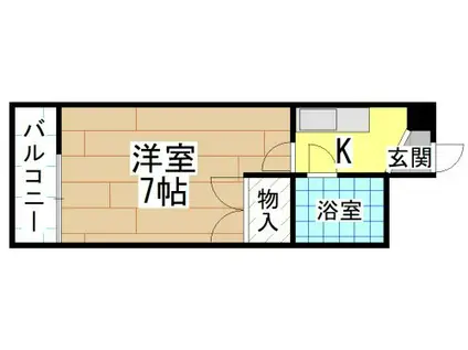 シーポート09(1K/4階)の間取り写真