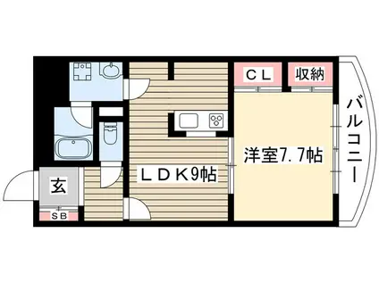 セントアロマ(1LDK/2階)の間取り写真