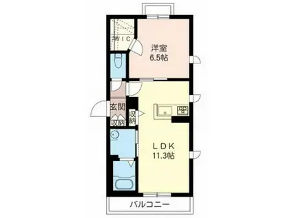 グランドール(1LDK/3階)の間取り写真