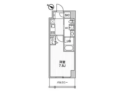 ステージグランデ日本橋人形町(1K/5階)の間取り写真