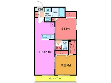 PRIME COAST (1SLDK/1階)の間取り写真