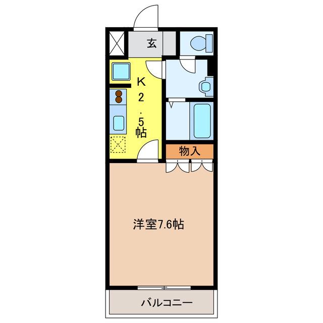 ハイツ ジュピター(1K/2階)の間取り写真