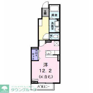 レジデンス・フジ(ワンルーム/1階)の間取り写真