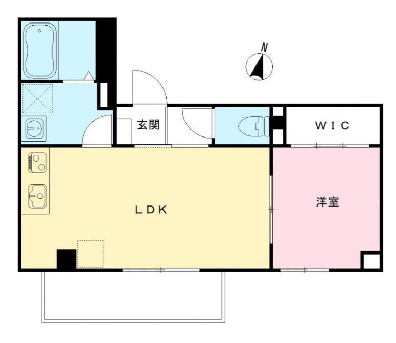 サンシエ神戸元町(1LDK/2階)の間取り写真