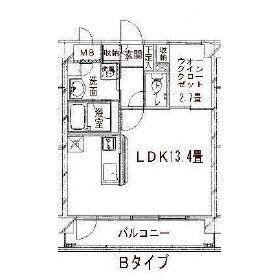 グレイスヒル高嶺(ワンルーム/4階)の間取り写真
