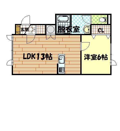 ALTO9(1LDK/2階)の間取り写真