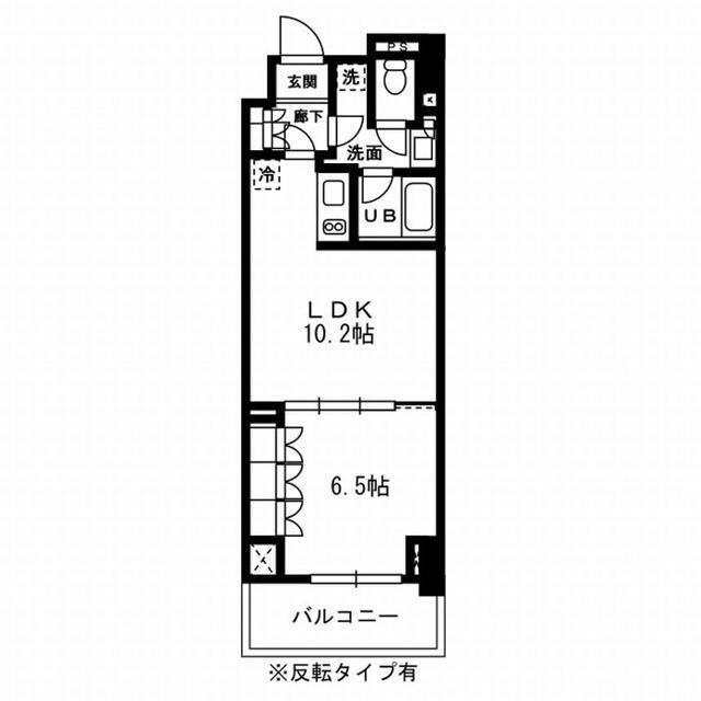 レジディア杉並方南町(1LDK/4階)の間取り写真