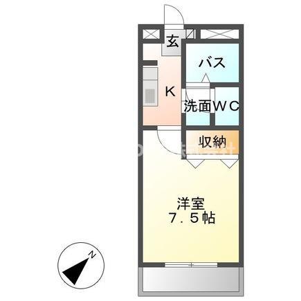 レスポワール(1K/2階)の間取り写真