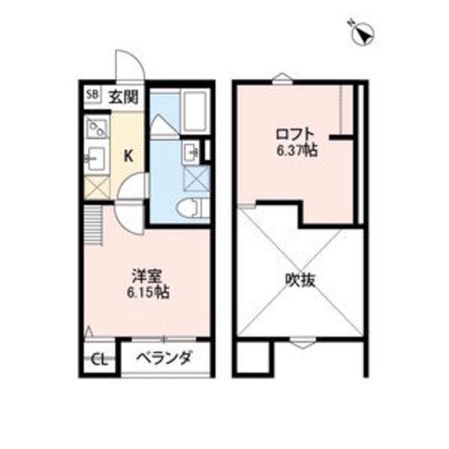 鳳 陽光館(ワンルーム/1階)の間取り写真