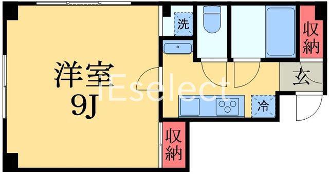 表町ビル(1K/2階)の間取り写真