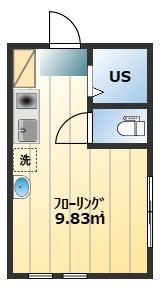 アーバンプレイス新宿落合III(ワンルーム/1階)の間取り写真