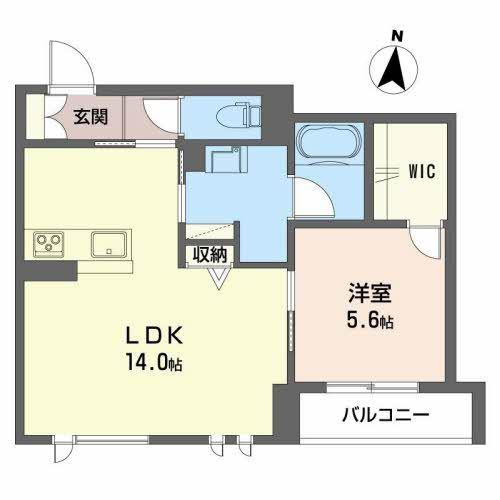 CLOU DE FORGE(1LDK/3階)の間取り写真
