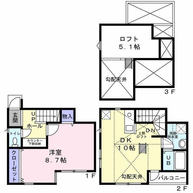 エス1アパート(1LDK/1階)の間取り写真
