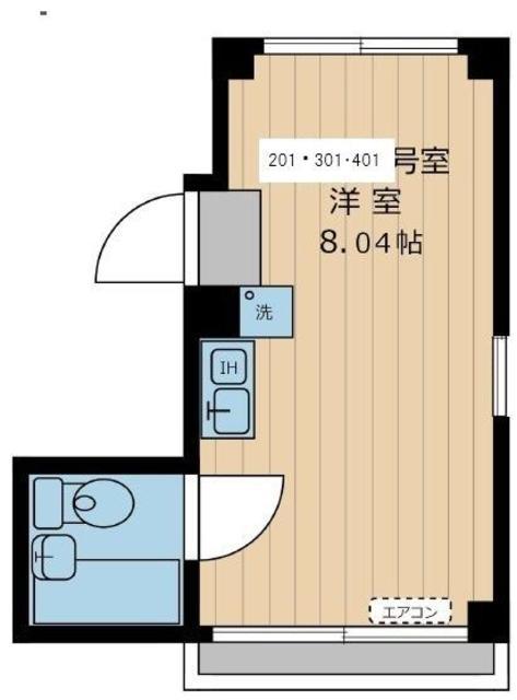 ヴィッツアーク大森II(ワンルーム/3階)の間取り写真