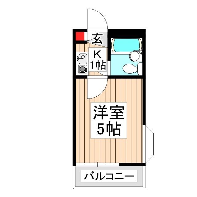 メゾネットコスモピア(1K/1階)の間取り写真