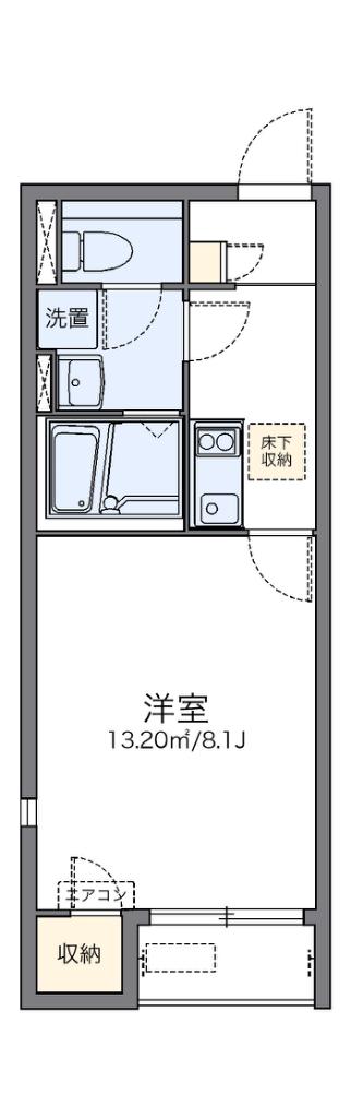 レオネクストSAKAEII(1K/1階)の間取り写真