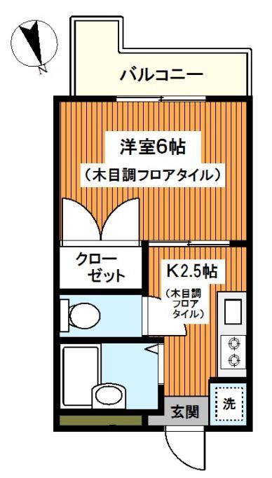 KOYO金沢八景(1K/3階)の間取り写真