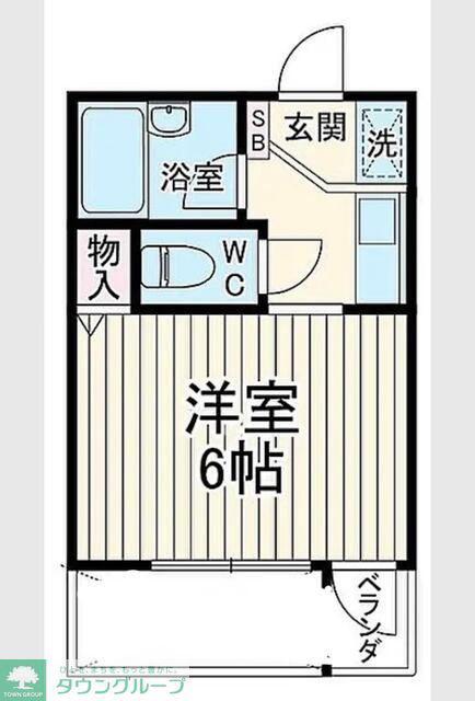 グランマルシェ(1K/2階)の間取り写真