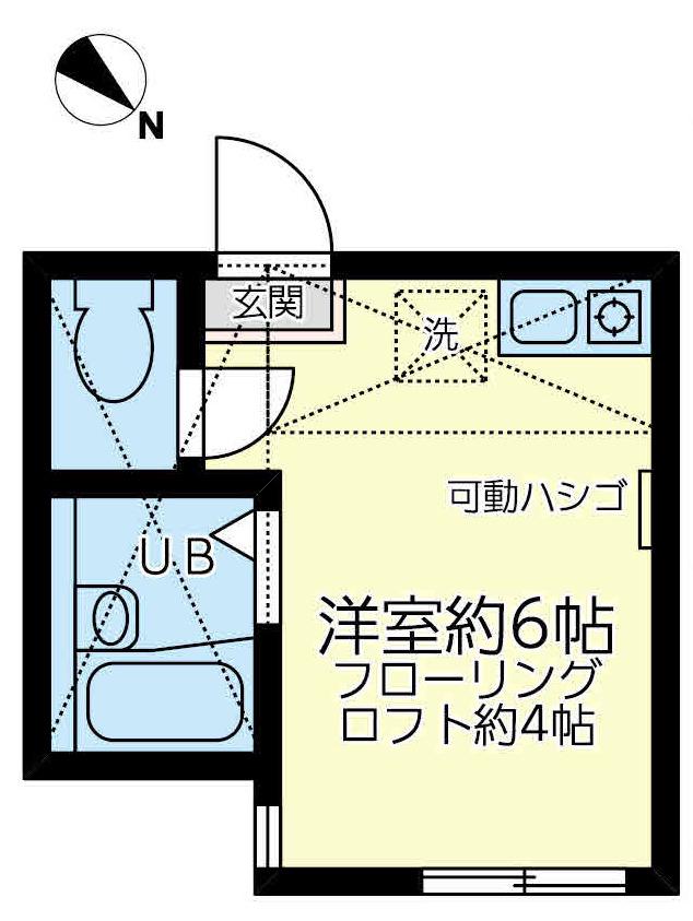 ユナイトさくらデヴィッド・ロイド(ワンルーム/1階)の間取り写真