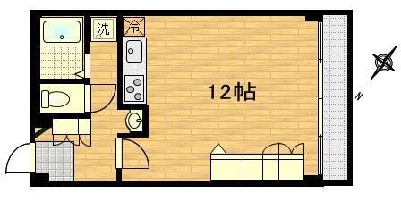 大森中央マンション(ワンルーム/5階)の間取り写真
