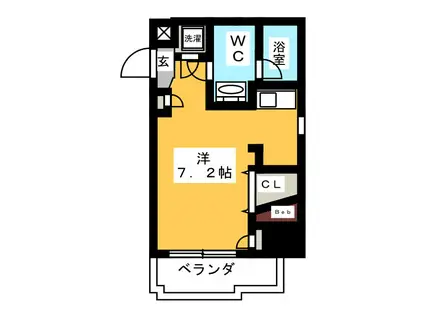 SKBUILDING-5(ワンルーム/4階)の間取り写真